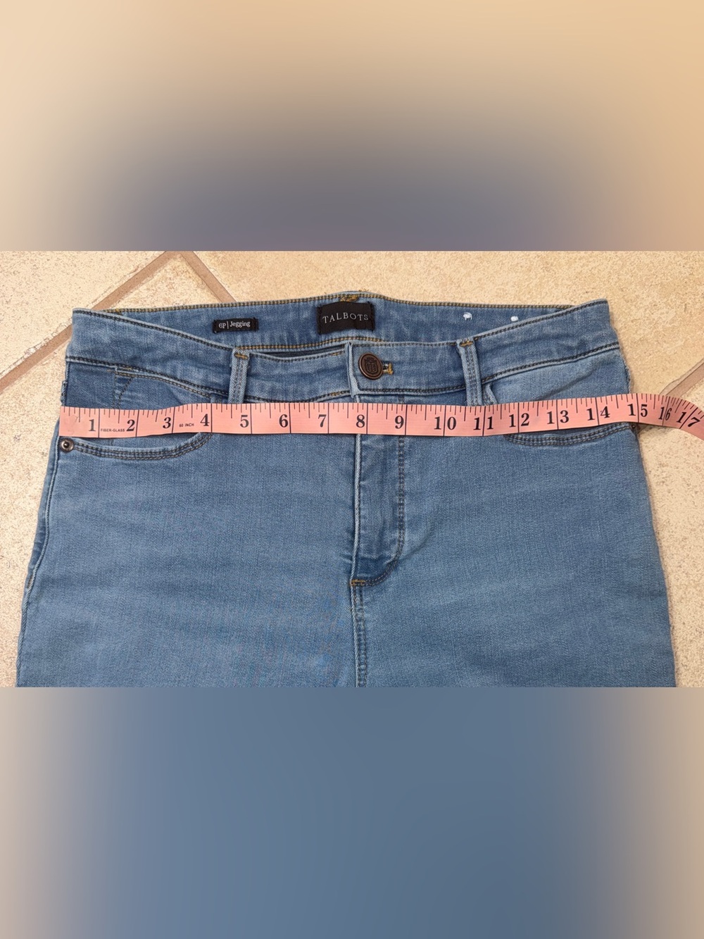 Talbots Light Blue Stretchy Ankle Jegging Denim Jeans - Picture 6 of 7